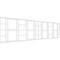 Ekena Millwork Set of Four Panels for 94 1/2"W x 24 1/4"H Granby Fretwork Wainscot Wall Paneling WPKP12X01X47GBY - alternate 1